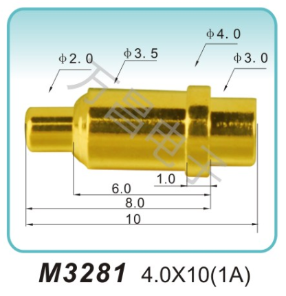 M3281 4.0x10(1A)pogopin 彈簧連接器