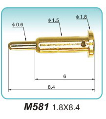 電源接觸頂針  M581  1.8x8.4