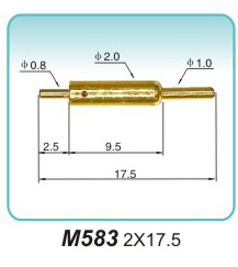 電子彈性觸頭  M583  2x17.5