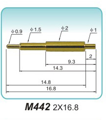 彈簧探針   M442  2x16.8